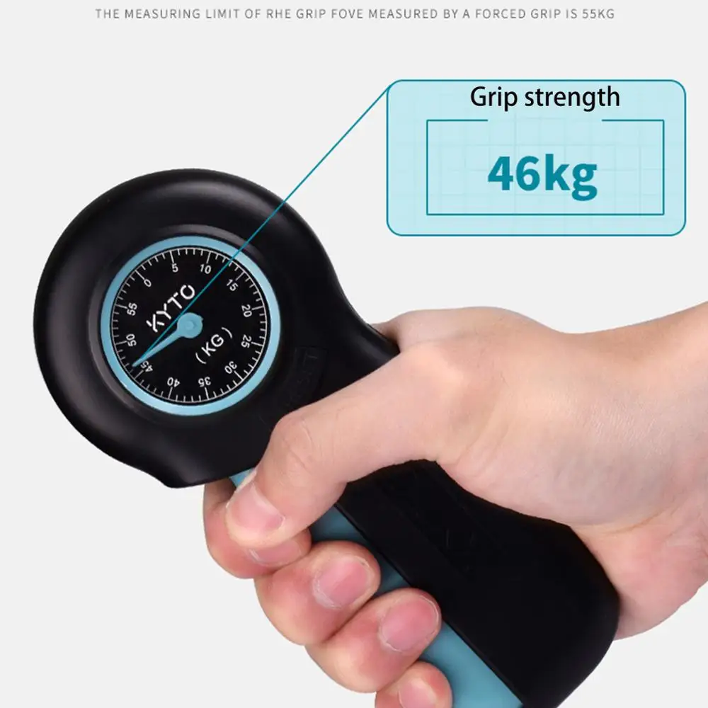

Hand Dynamometer Grip Power Strength Measurement Meter Fitness Training Gripper Strengthener Wrist Arm Muscle Exerciser 55kg