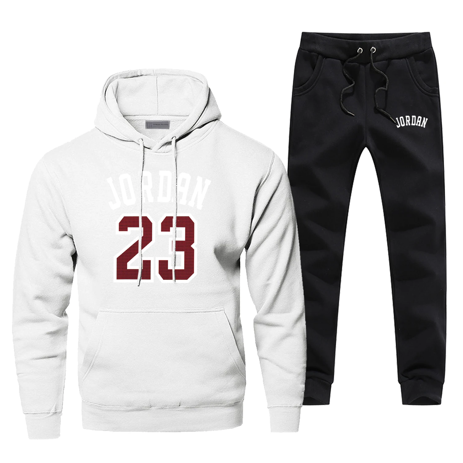 Jordan 23 Basketball Sports Hoodie Pants Men Sets Track Suit 2 Piece Tops Pant Sweatshirt Sweatpants Sportswear Autumn Tracksuit