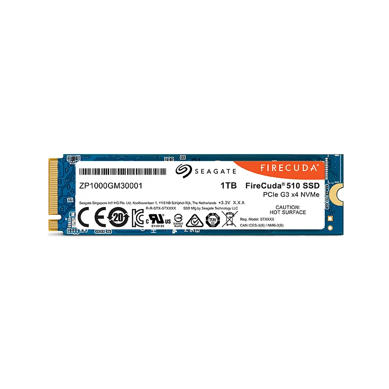  Seagate FireCuda SSD 510 serie 1TB 2TB Interne Solid State Drive M.2 NVMe Spiel Festplatte ZP1000GM