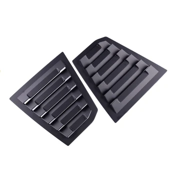

DWCX Pair Matt Black Rear Side Window Quarter Scoop Louver Shutter Cover Trim Fit For Chevrolet Cruze 2016 2017 2018 2019