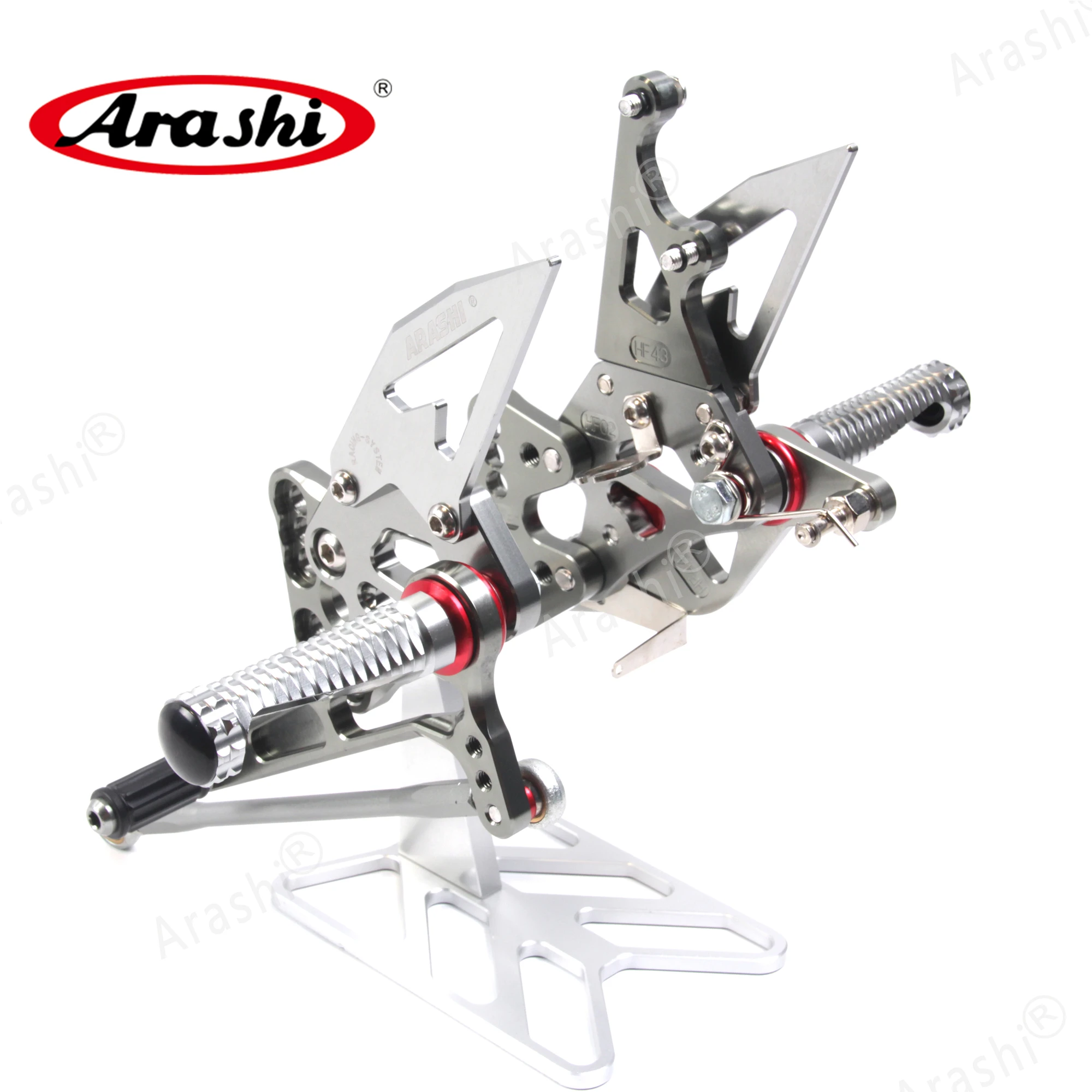 Arashi для SUZUKI GSXR1000 2005 2006 CNC Rider Rearset регулируемые Подножки GSX-R1000 GSXR 1000 05 06