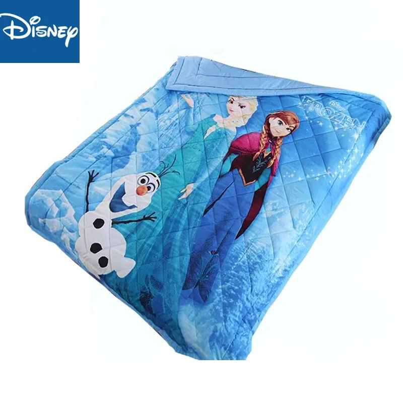 

Frozen Elsa Anna thin comforter disney 3d Cartoon summer quilt cotton cover child boy bedroom decor soft blanket girl bedspread