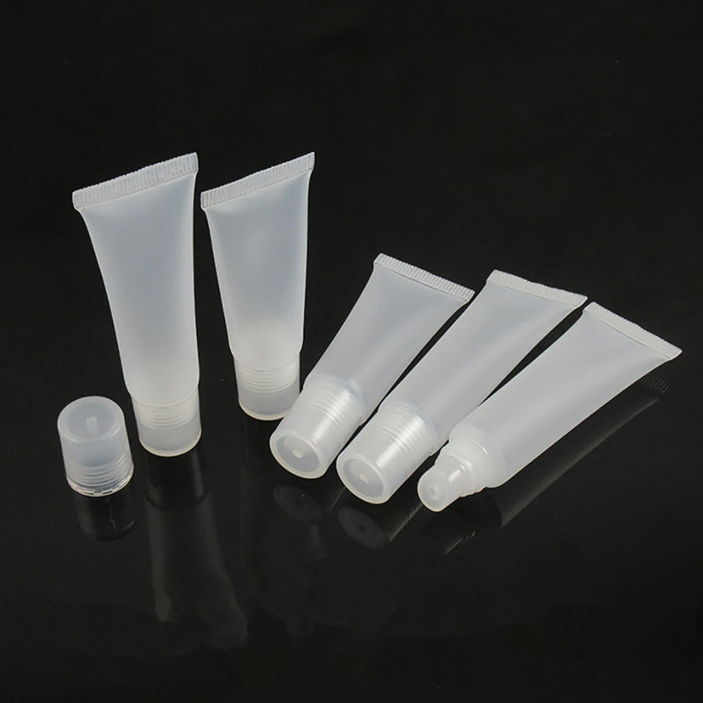 

10 Pcs/pack 5/8/10/15ML Empty Clear Lip Gloss Tubes Lipstick Tube Lip Balm Soft Tube Makeup Squeeze Lipgloss Tube Container