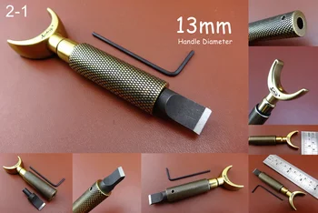 

1pc 13mm Leather Craft Double Bearing Carving Swivel Knife Cutter Tool Stamping Punch Chisel Edger Creaser Groover Skiver Bevele