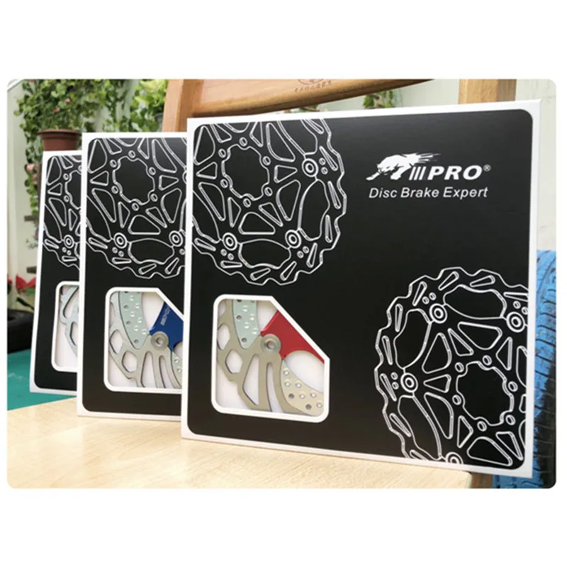 IIIPRO AR68 MTB горный велосипед охлаждающий плавающий диск 140 мм/160 мм/180 мм/203 мм шесть ногтей дисковые тормоза черный, красный, синий