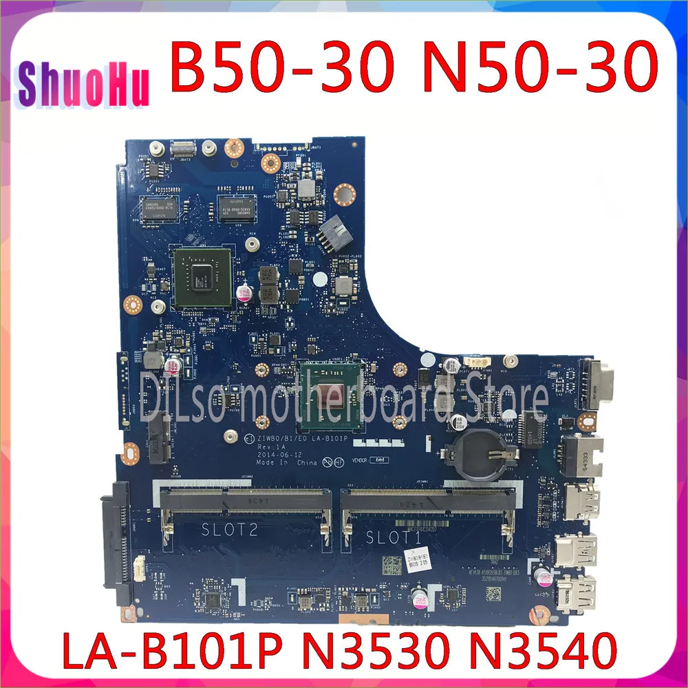 KEFU N3530/N3540 CPU LA-B101P Rev: 1A материнская плата ZIWB0/B1/E0 для Lenovo B50-30N50-30 DDR3 HM76 Intel | Компьютеры