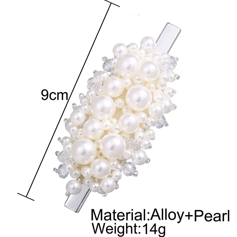 Новые модные жемчужные заколки для волос набор для женщин леди девичьи заколки-пряжки головные уборы заколки для волос аксессуары для волос украшение для волос - Окраска металла: 16 silver