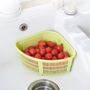 

Trianglular Drain Shelf Storage Rack Sucker for Kitchen Bathroom Support Corner Hanging Shelf Soap Box HY99