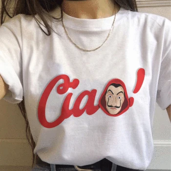 

New Money Heist Summer 2020 Women Tshirt Maycaur The House of Paper La Casa De Papel T Shirt Vogue Casual T-shirt Female Top Tee