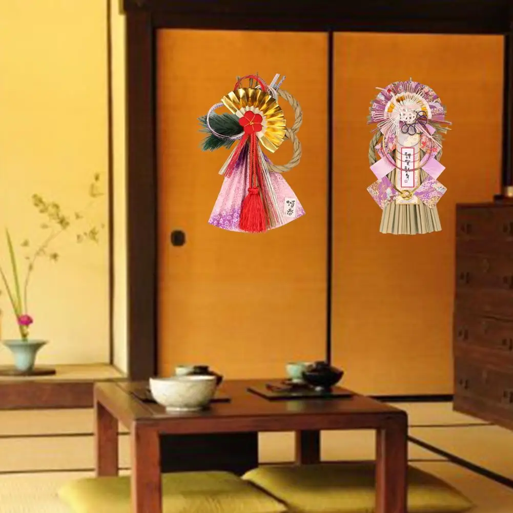 Украшения в виде верования, японский стиль, соломенная Новогодняя настенная подвеска, соломенный извращенец, злой орнамент для украшения двери ресторана