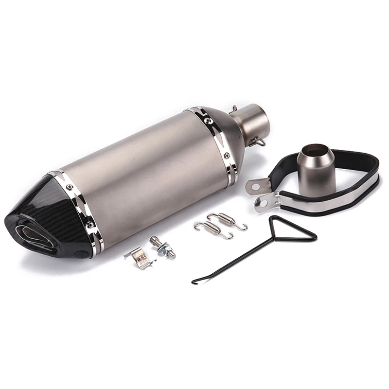 Мотоцикл 420 мм ATV глушитель труба для Akrapovic дБ убийца слипоны Универсальный 51 мм для TMAX FZ6 Z750 F800GS скутер