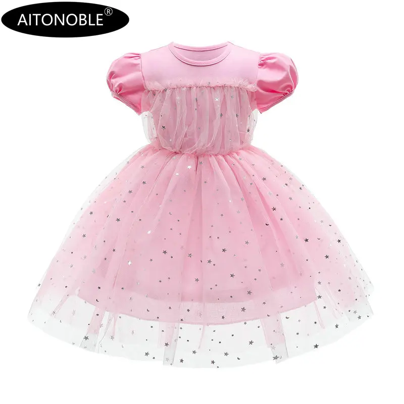 Aitonoble Summer New Costume Gilrs Dress Girl's Dress Princess KidsSkirt Cosplay For Girls With a Gift Bag
