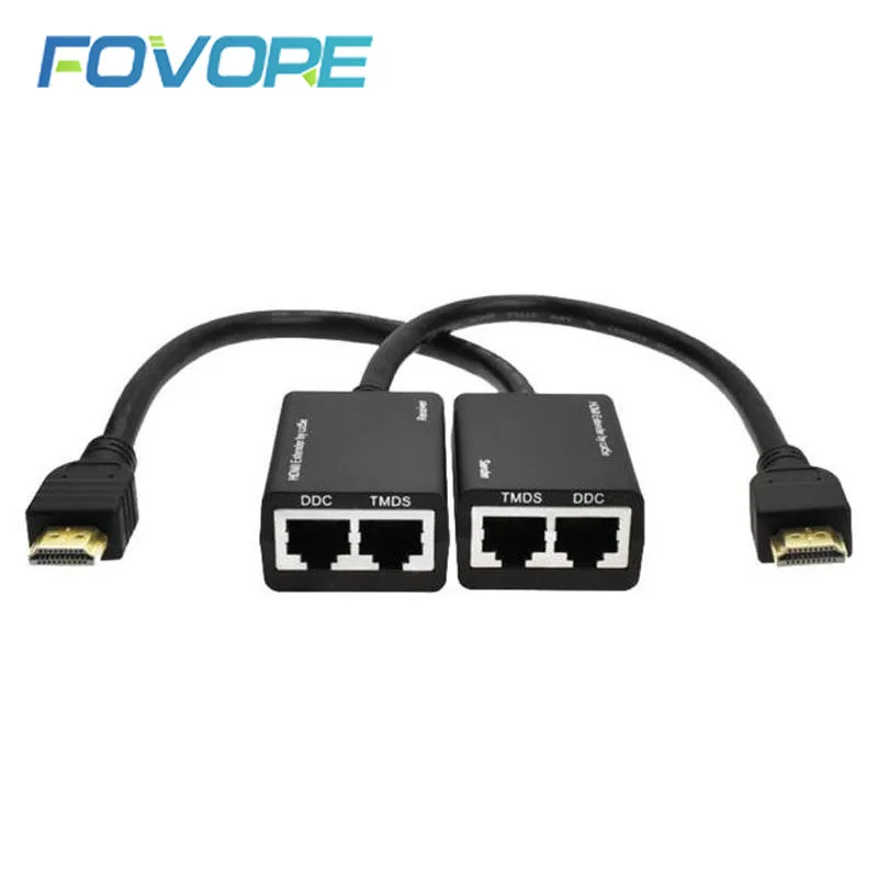 HDMI-compatible Over RJ45 CAT5e CAT6 UTP LAN Ethernet Extender Repeater Supports 1080p Resolution up to at least 100ft (30M) | Электроника