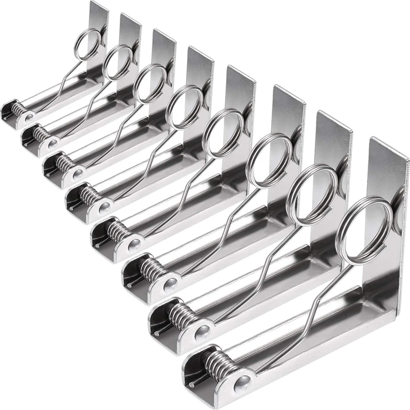 Quality Tablecloth Clips 8 Packs Picnic Table Clips Flexible Stainless
