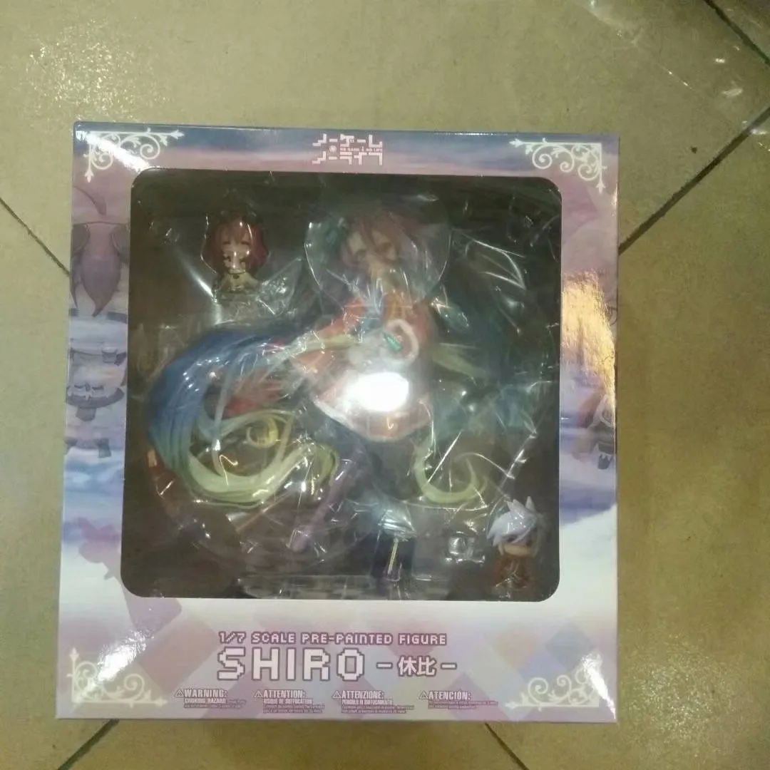 Новый аниме игры без жизни Zero Saber фигурку Широ Джибриль розовое платье версия