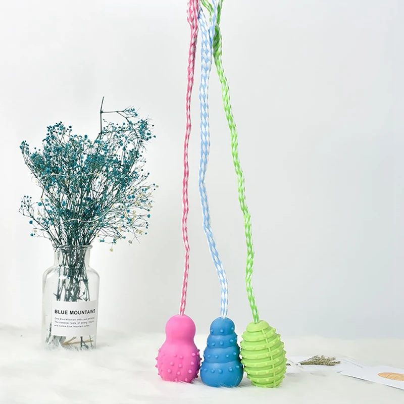 Pet Dog Toy Funny Interactive Elasticity Ball Dog Chew Toy For Dog Tooth Clean Ball Of Food Extra-tough Rubber Ball Teeth Cleani