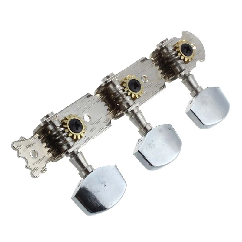 Серебряный тон металла гитары головы настройки ключи Peg 2 шт
