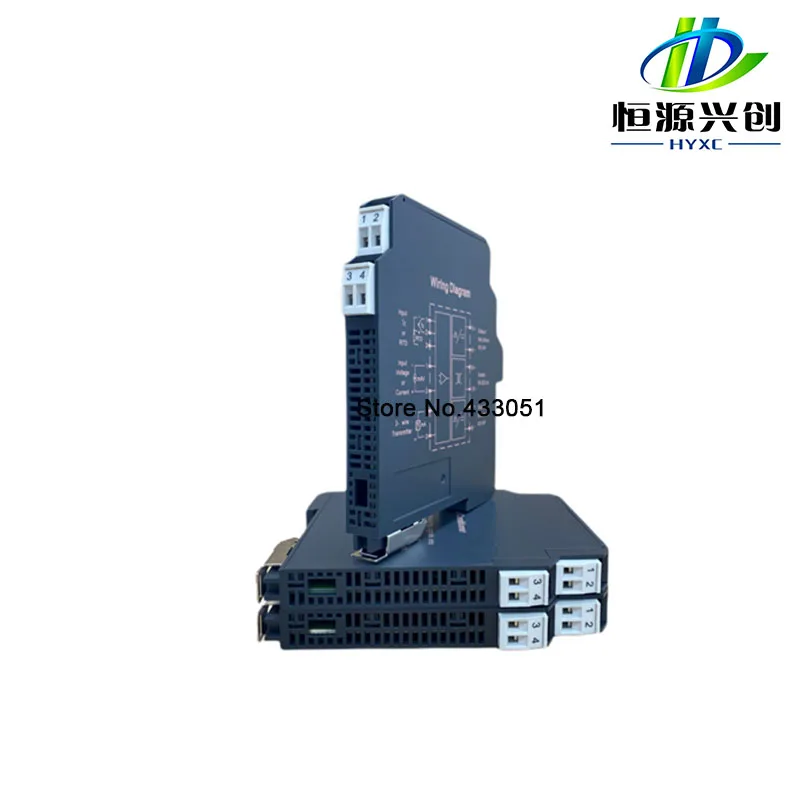 Ultra-thin signal isolation transmitter PT100 PT1000 Cu50  Cu100 Ni100, Ni1000 multi-input, output 4-20MA, 0-5V, 0-10V HYXC-NL