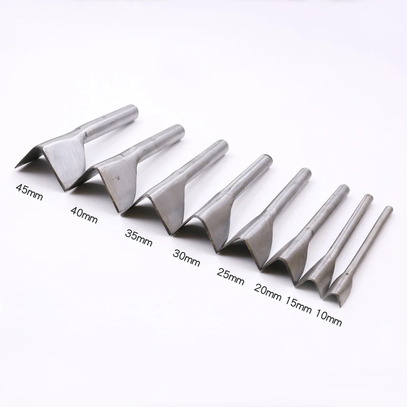 DIY Handmade Leather Belt V Puncher Shaped Cutter 8 Sizes 10-45 mm