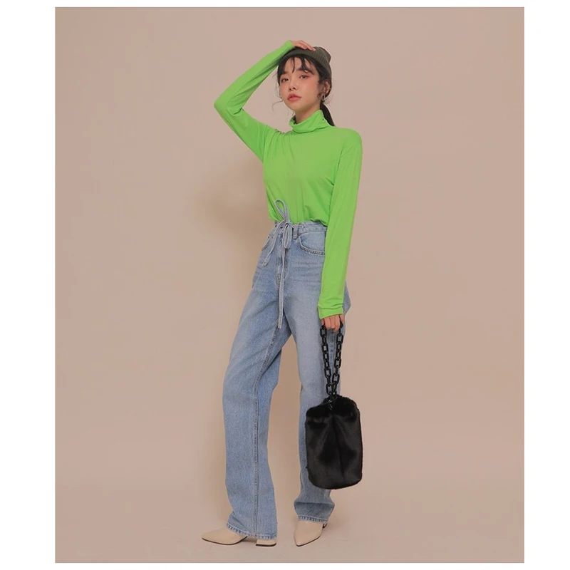 Kpop Blackpink lisa корейский Ретро свободные синие джинсовые широкие джинсы женские летние уличные повседневные джинсы с высокой талией на шнуровке