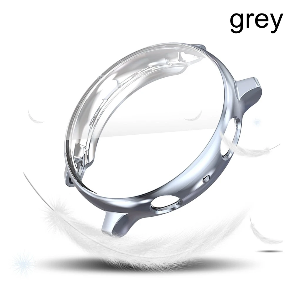 Sleek Electroplate TPU Watch Case with Full Screen Protector