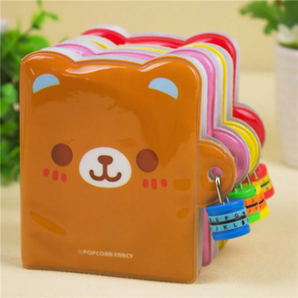 Lovely Goods Gift Password Lock Notebook Stationery Special Diary Notepad Simple Grateful Magic Funny Color Random