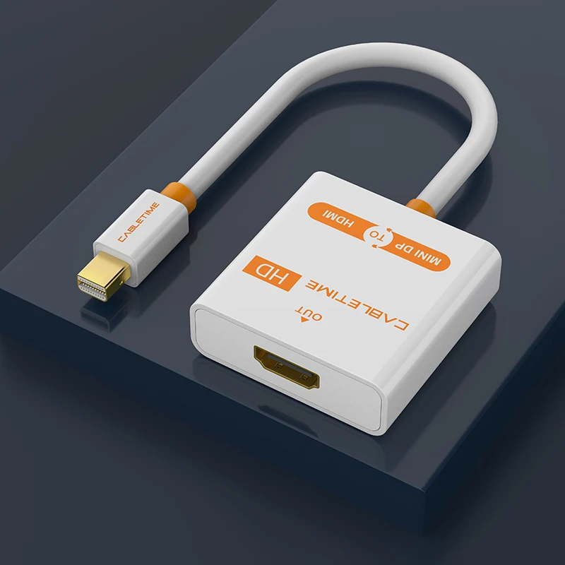 Переходник Cabletime Mini DisplayPort HDMI M/F Thunderbolt DP кабель для MacBook Pro Air iMac 1080p проектора