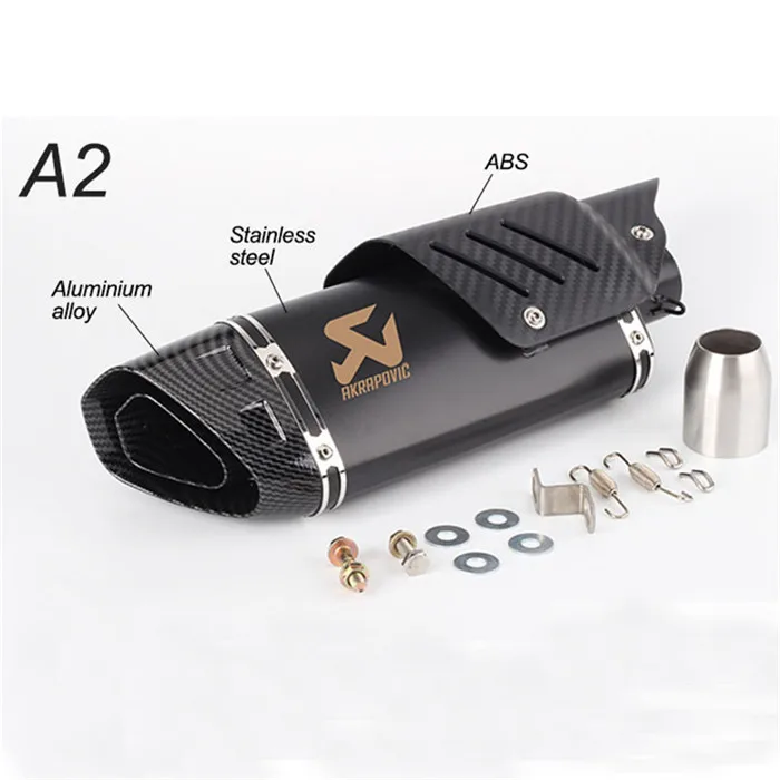 Мотоцикл выхлопная труба akrapovic глушитель выхлопной трубы Большой четыре угловых выхлопных газов с углеродным волокном Защитная крышка R6 ZX6R Z900 для мотокросса