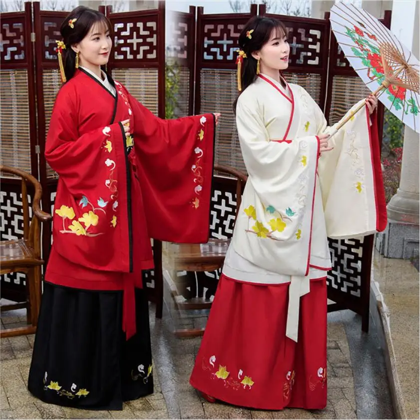 Сказочное платье принцессы китайское Древние Традиционные женщины Hanfu Свадебная вечеринка винтажный элегантный костюм