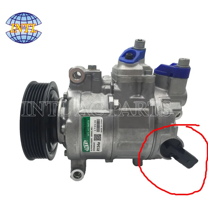 6SEU14C A/компрессор кондиционера для Audi A4 A6 Quattro 447150-1710 447150-1920 447180-7720 8E0260805BA 4F0260805P 8E0260805CA 8E0260805 - Название цвета: INTL-XZC695Y