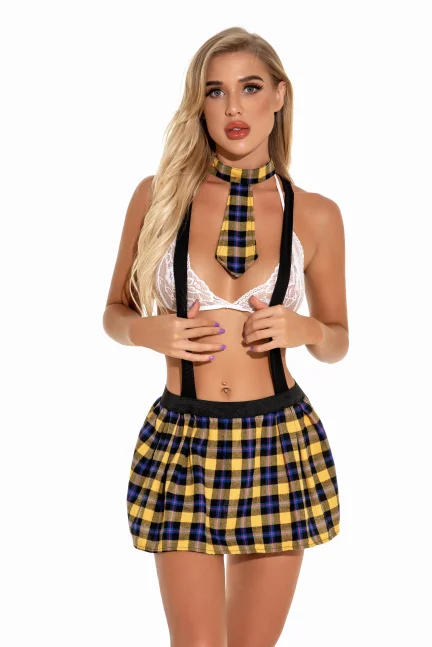 Women Sexy Lace Lingerie Babydoll Seethrough Wireless Bra Set Cosplay pajamas pure student girl dance platform clothes underwear | Женская