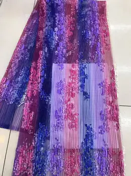 

beautiful Sat-9.8906 Nigerian fabric for party dress new African embroidered lace fabric