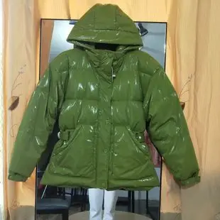 Off Season down Jacket Women's Mid-length over-the-Knee Korean-style Loose Thick Waist Hugging Slimming down Jacket Women's