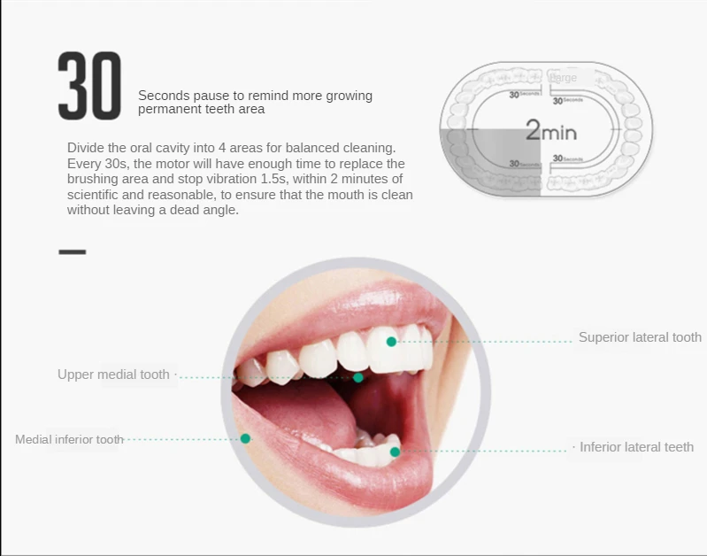 Sonic escova de dentes elétrica inteligente escova