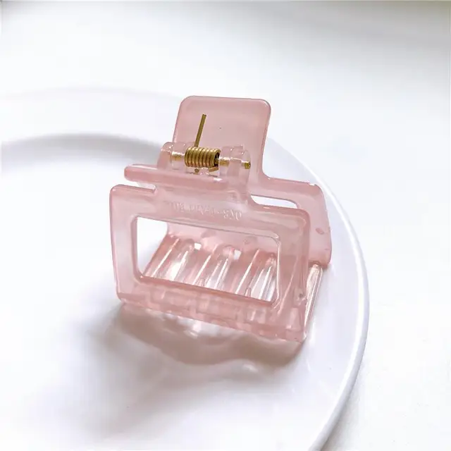 1PC Barrettes  Hair Claw For Women Acrylic Hairpins Hair Crab Claws Girls Make UP Washing Tool Accessories Women Hair Clips 2021 35