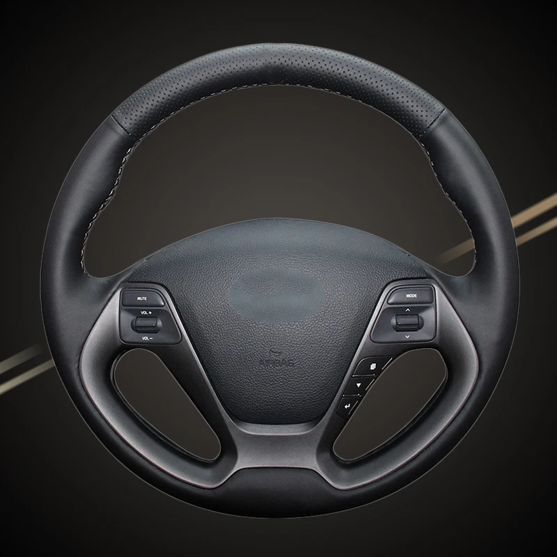 Artificial Leather Car Braid On The Steering Wheel Cover For Kia K3