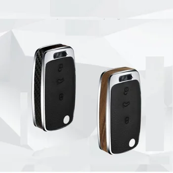 

Car Key Case Cover Wood/Carbon Fiber Key Shell Holder Remote For C-TREK Volkswagen VW Polo Passat Tiguan Bora Gift Accessories