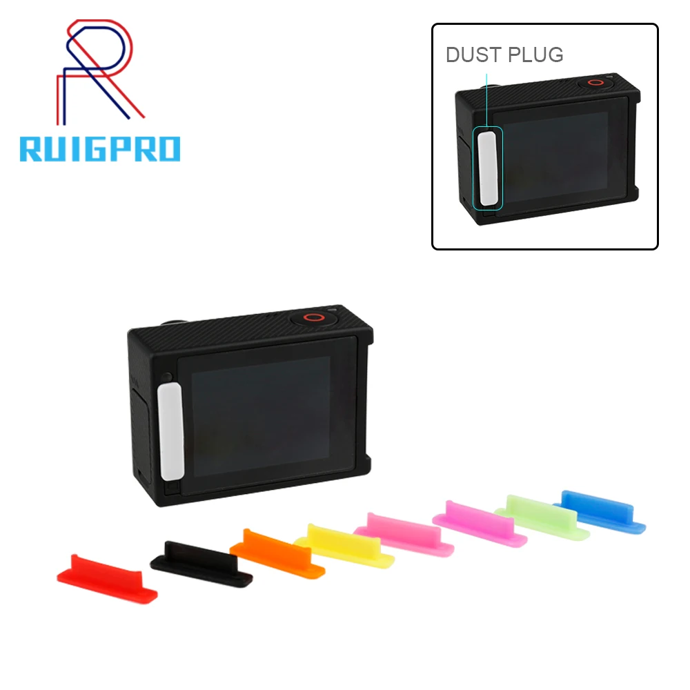 

LCD Screen Interface Dust Plug For GoPro Hero 4 3+ 3 2 1 Silicone Anti-Dust Plug Cap Accessories