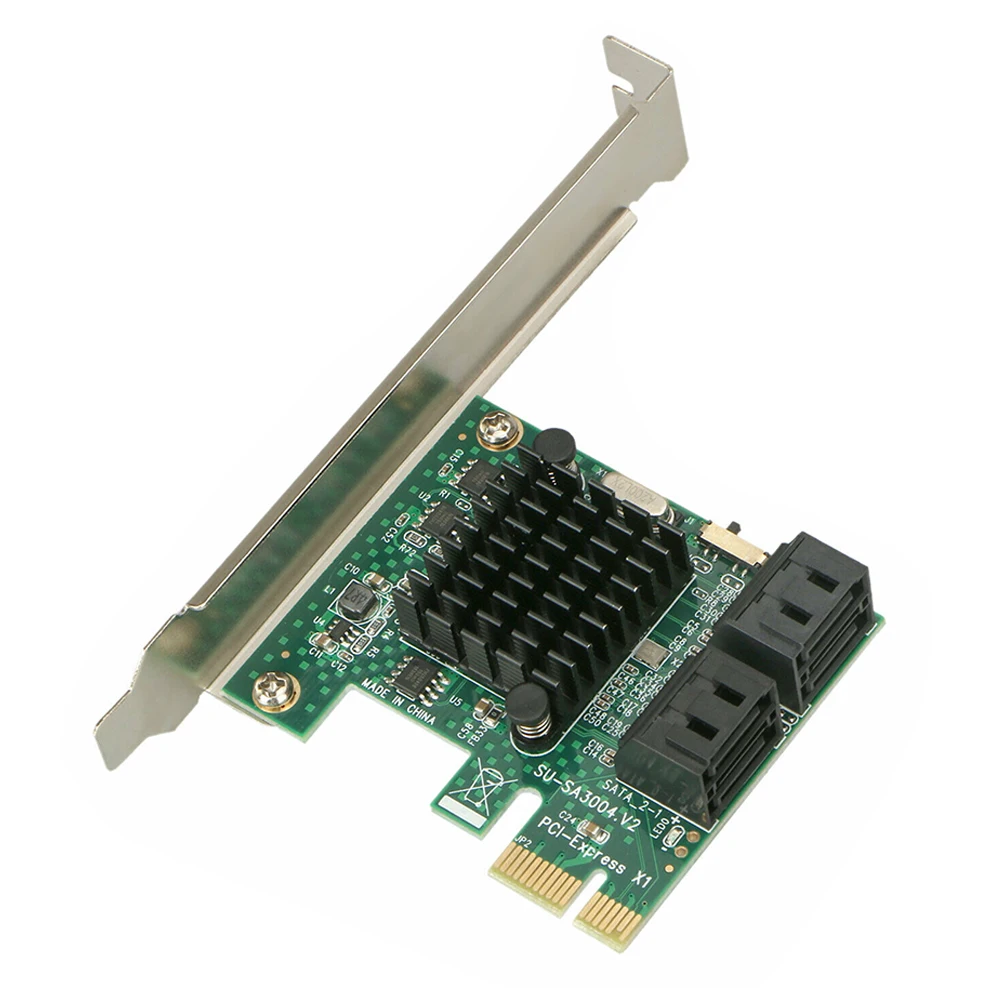 4 порта PCIE к SATA3.0 компьютер Расширенный добавить на компоненты контроллер адаптер стабильная Плата расширения внутренний профессиональный