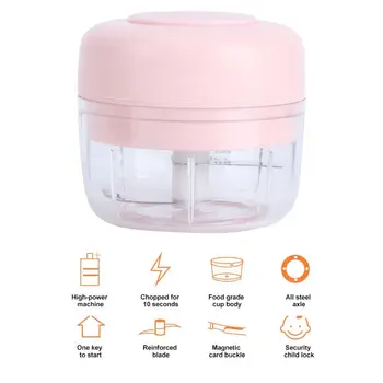 

100ML Electric Meat Grinder Kitchen Chopper Food Garlic Vegetable Cutter Fruit Onion Processor Meat Mincer Slicer Shredder