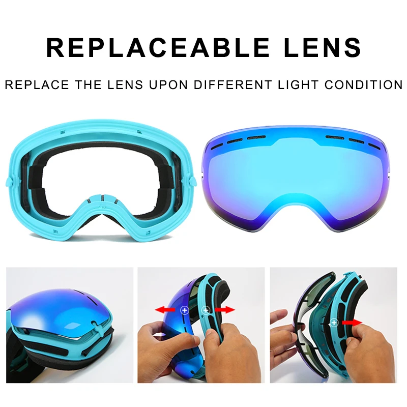 ACEXPNM Brand Ski Goggles Men Women Snowboard Goggles Glasses for Skiing UV400 Protection Snow Skiing Glasses Anti-fog Ski Mask ACEXPNM Brand Ski Goggles Men Women Snowboard Goggles Glasses for Skiing UV400 Protection Snow Skiing Glasses Anti-fog Ski Mask