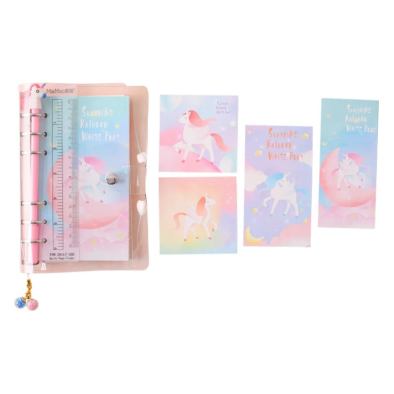 Милый блокнот A6 Binder ежедневник Sprial руководство для девочек Kawaii DIY Журнал