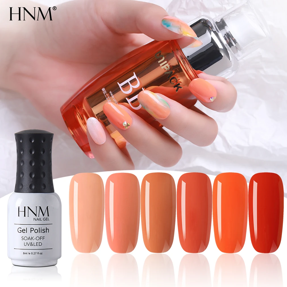 

HNM Newest Begonia Series UV Gel Nail Polish 8ml Narl Art Soak Off Hybrid Varnish LED Lamp Semi Permanent Paint Lucky Lacquer