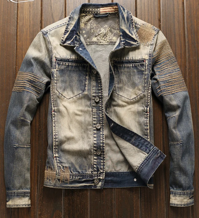 biker jacket denim