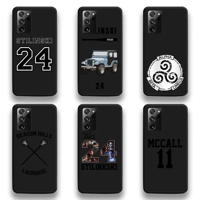 Teen Wolf Stilinski 24 TV Series Phone Cases For Samsung Galaxy Note20 ultra 7 8 9 10 Plus lite M51 M21 M31S J8 2018 Prime | Мобильные