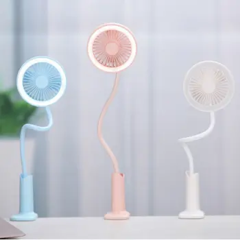 

Creative Personality Mini Usb Charging Clip Shower Table Lamp Small Fan Student Fan Summer Portable Small Fan