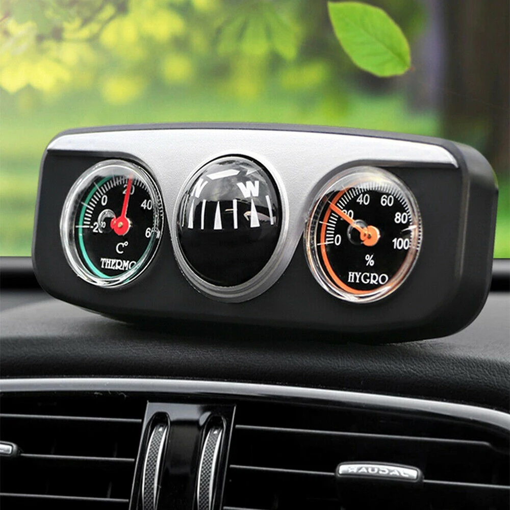 3 в 1 Авто направляющий шар для лодочных транспортных средств, Автомобильные украшения, аксессуары для интерьера, автостайлинг, компас, термометр, гигрометр
