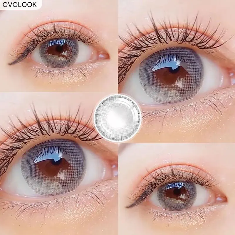 Контактные линзы OVOLOOK 1 пара 2 шт. 3 тона цветные ed для глаз год выпуска контакты |