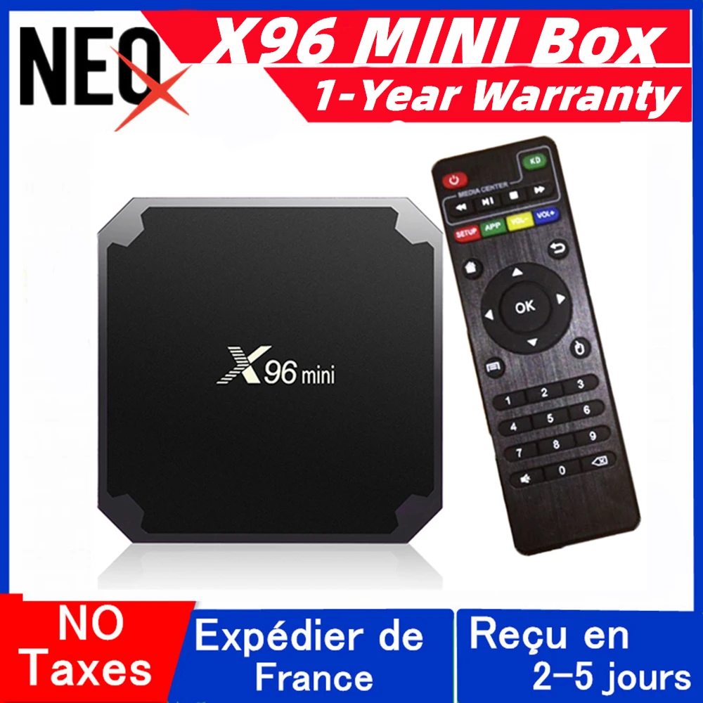 Лучший x96mini neox ip tv box android 1G 8G 2G 16G neotv pro x96 MINI smart телеприставка только без каналов в