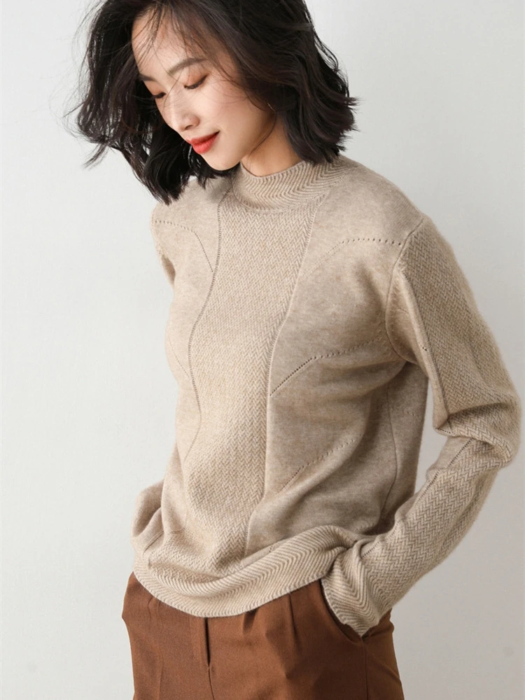 

Korean Fashion Women Sweater 2020 Fall Winter Thick Warm Pullovers Simple Solid Knitted Lounge Wear Brand High Quality Clothing